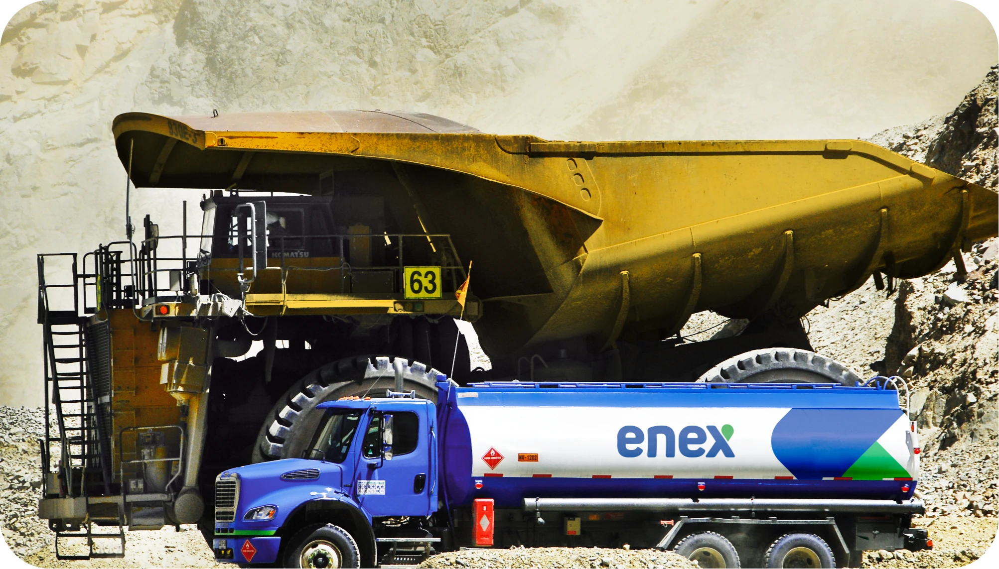 Foto camion minero Enex